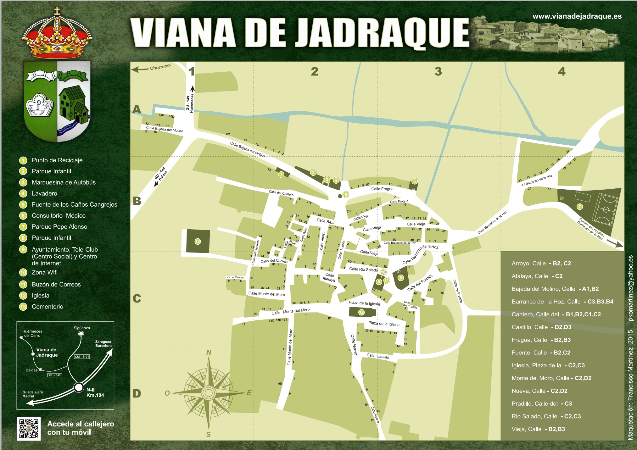 Callejero de Viana de Jadraque